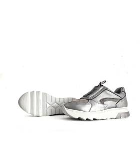 Zapatillas mujer grises Stonefly con cordón elástico
