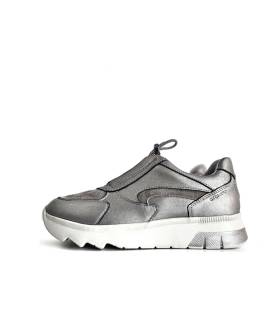 Zapatillas Stonefly mujer gris plata vista lateral
