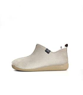 Zapatilla CM Confort mujer piedra vista lateral