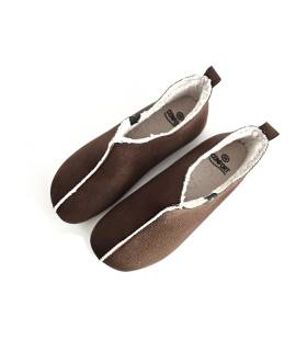 Interior zapatillas casa hombre borreguito camel