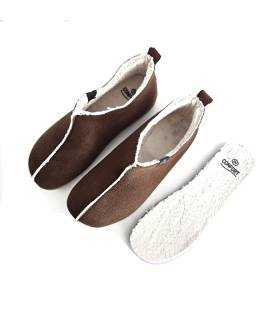 Zapatilla CM Confort hombre camel vista lateral