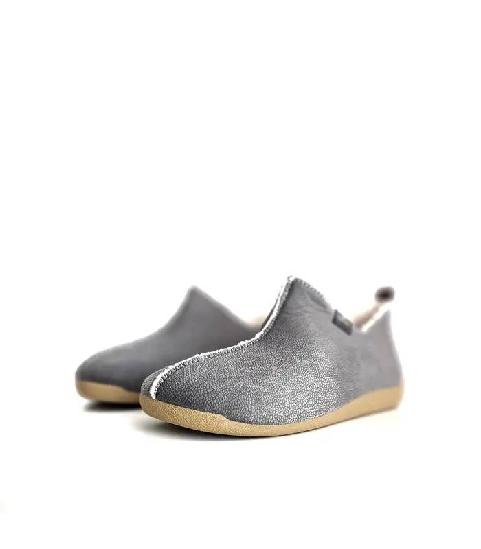 Zapatillas CM Confort hombre gris vista frontal