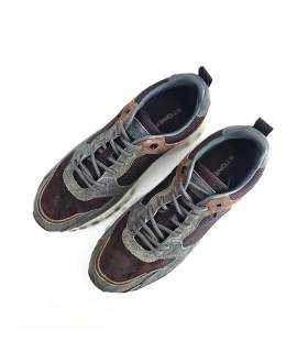 Zapatillas Stonefly hombre marrones vista superior