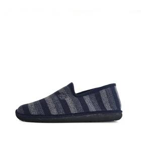 Zapatillas Gomus hombre azul gris vista lateral