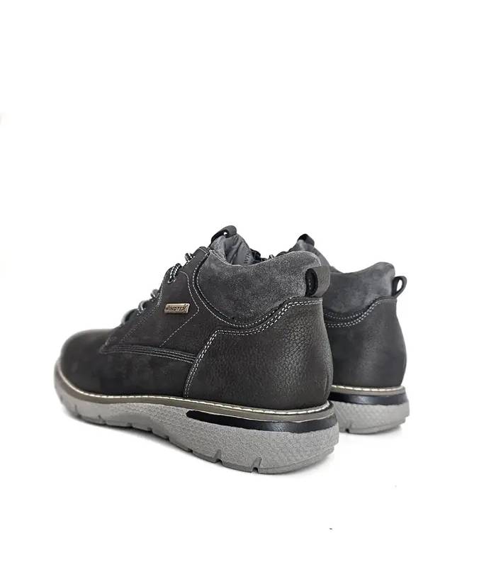 Botas hombre impermeables grises vista trasera
