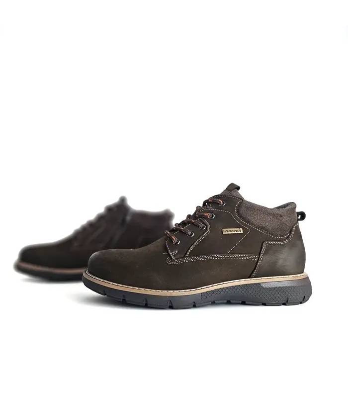 Botas hombre Windtex marrones vista lateral