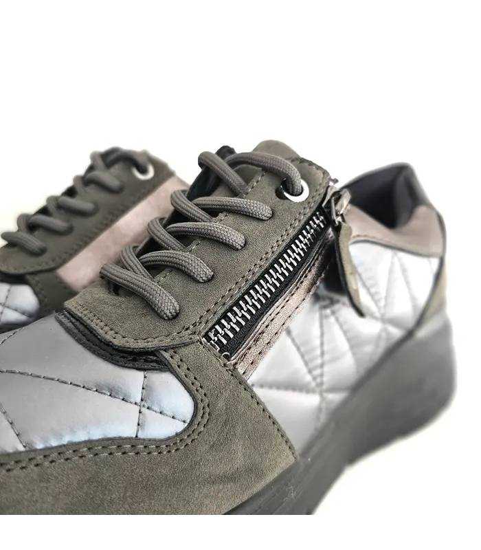 Detalle cremallera zapatos Vicmart mujer waterproof