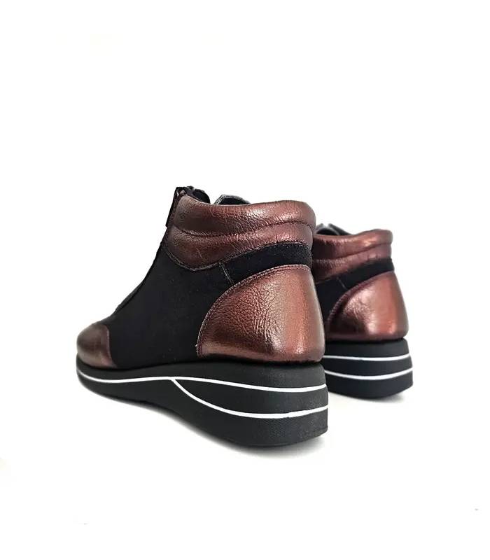 Botines mujer cómodos y elegantes Barefly vista trasera
