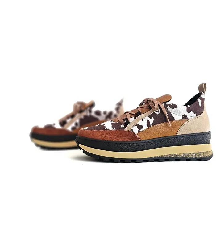 Zapatos Comfort Class Kitty 4 marrones y beige vista lateral