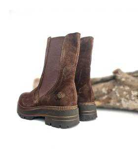 Botas Chelsea Coronel Tapiocca mujer marrones de piel vista trasera