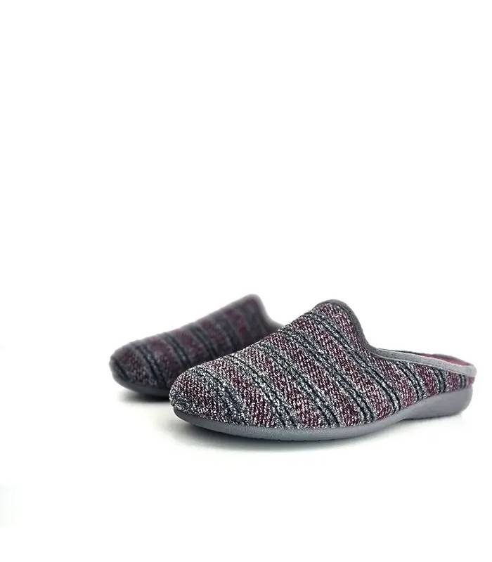 Zapatillas hombre invierno abiertas atrás con plantilla granate extraíble