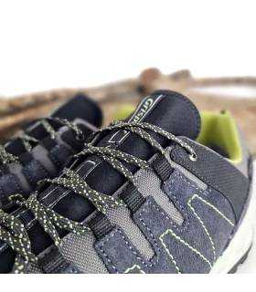 Detalle cordones y tejido nobuck zapatillas Grisport Gritex grises