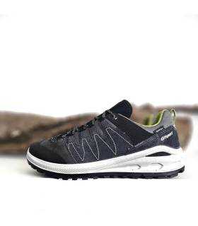 Zapatillas senderismo Grisport gris antracita vista lateral