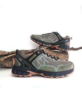 Zapatillas trekking Elementerre hombre verde para rutas al aire libre