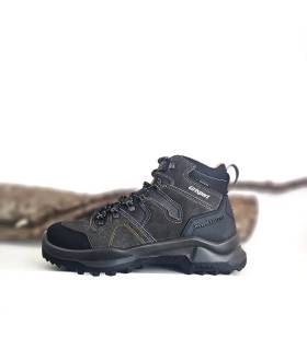 Botas senderismo Grisport hombre negras con refuerzo Support System en el talón