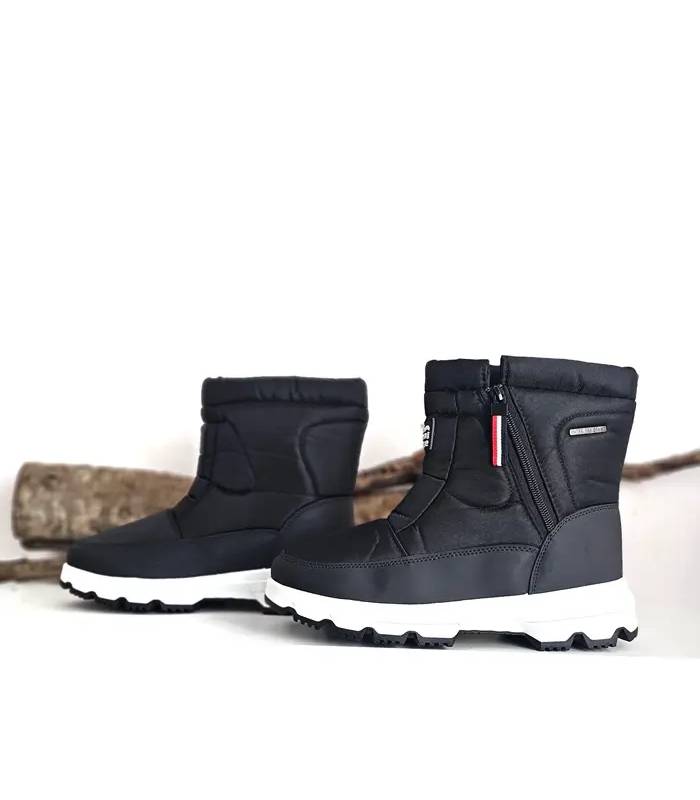 Botas après-ski Elementerre Nanaimo hombre negras con suela blanca