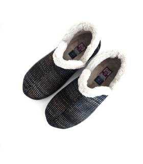 Zapatillas Gema García mujer invierno vistas desde arriba con forro cálido