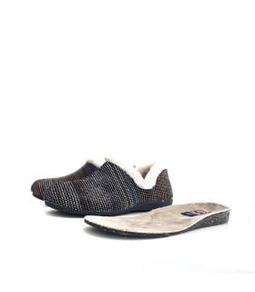 Zapatillas casa mujer Gema García con plantilla extraíble y pequeña cuña