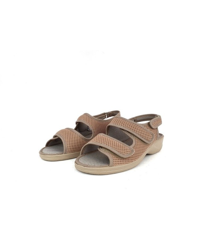 sandalias con ajuste perfecto para pies delicados beige
