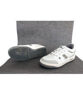 Detalle de suela flexible DualComfort en zapatilla Paredes Ecology color blanco