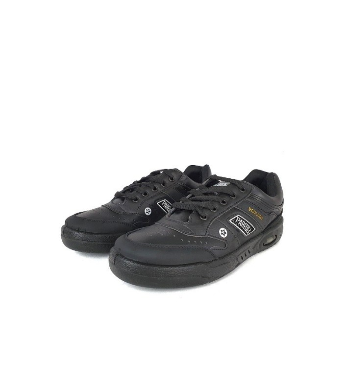 Foto de perfil medio:
Zapatilla retro Paredes con suela de poliuretano ligera color negro