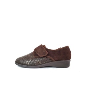 Zapatillas licra negra para pies delicados Doctor Cutillas - vista lateral completa