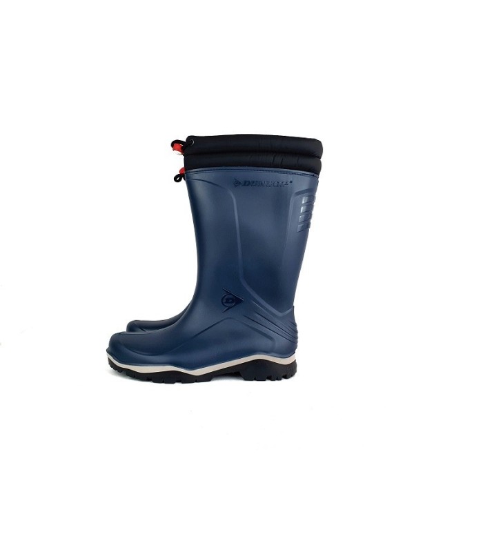 Bota de agua, Katiuska de caña alta modelo Blizzard de color azul fabricado por Dunlop