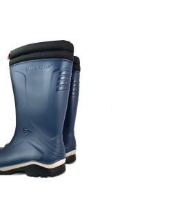 Bota de agua, Katiuska de caña alta modelo Blizzard de color azul fabricado por Dunlop
