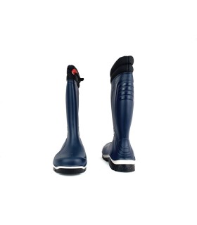 Bota de agua, Katiuska de caña alta modelo Blizzard de color azul fabricado por Dunlop