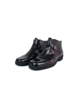 Botínes de plástico, katiuska de color negro para mujer fabricado por Alpino