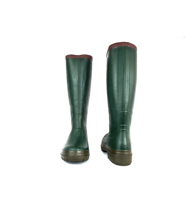 Bota de agua para hombre de color verde de caucho y forro de neopreno fabricada por Blimey en España