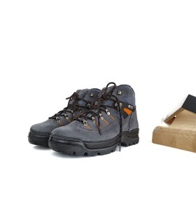 Bota trekking serraje gris Notton semi perfil