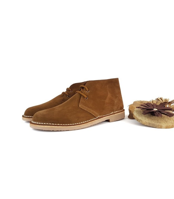 Botas safari para hombre, carapijos, pisacacas en color beige