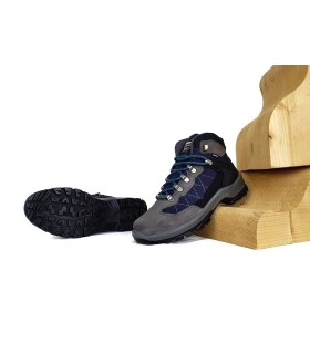 Botas de senderismo mujer azul, vista de la suela